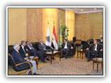 رئيس جامعة بنها يستقبل وزير التعليم العالي ومحافظ القليوبية