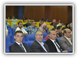أ.د/ علي شمس الدين - رئيس الجامعة يشهد حفل تنصيب اتحاد كلية التجارة